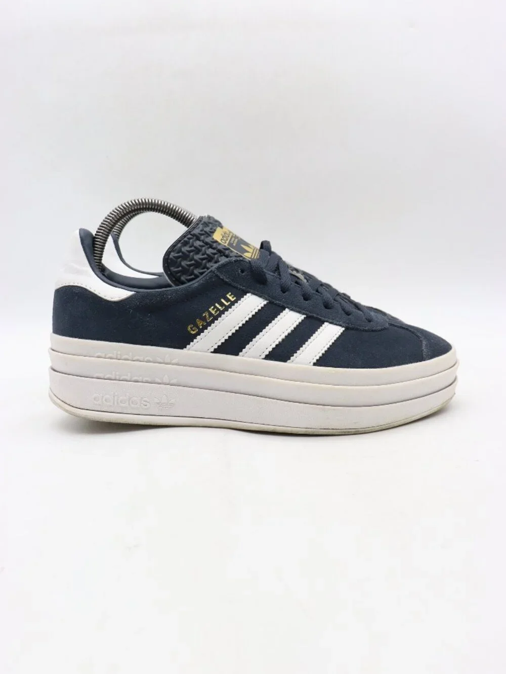 Adidas Gazelle Bold J “Aurora Ink White” Youth 7 Women's 8 Sneakers JQ7405